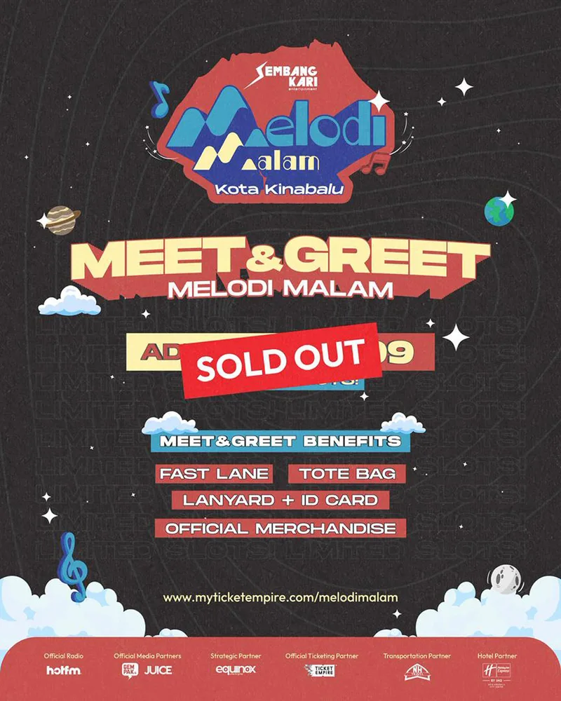 Melodi Malam + One: Efek Rumah Kaca, Romantic Echoes & Parade Hujan Live in Kota Kinabalu