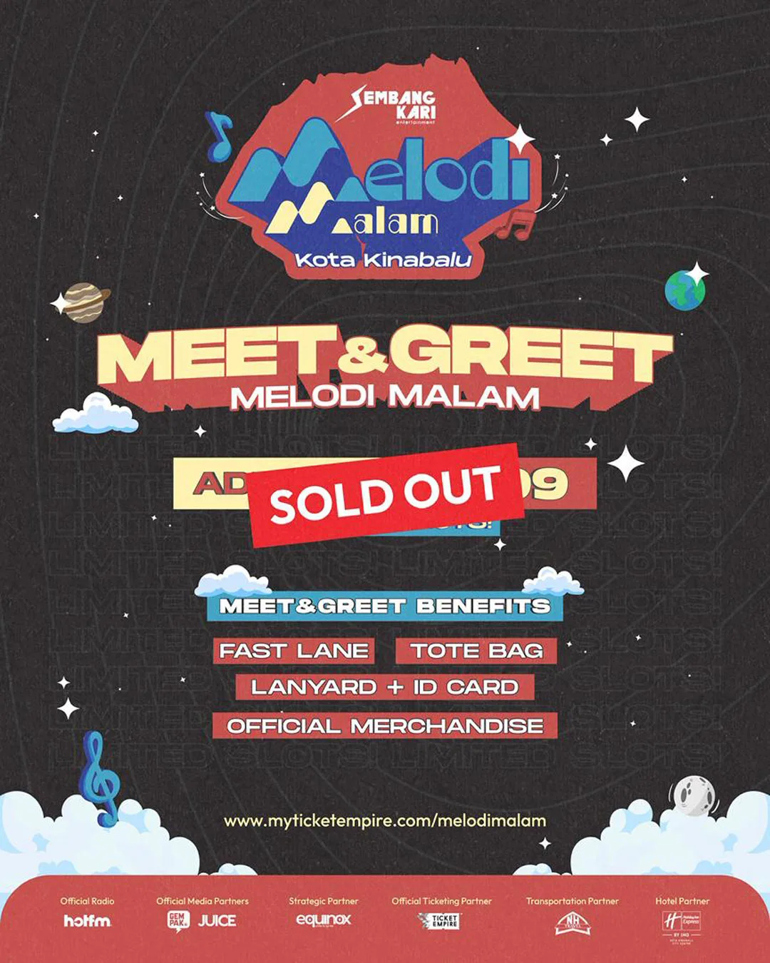 Melodi Malam + One: Efek Rumah Kaca, Romantic Echoes & Parade Hujan Live in Kota Kinabalu